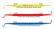 Load image into Gallery viewer, PrepSure Crown Prep Guide Assorted Set 3/Pk (1.0-1.5-2.0mm)- ContacEZ #92403