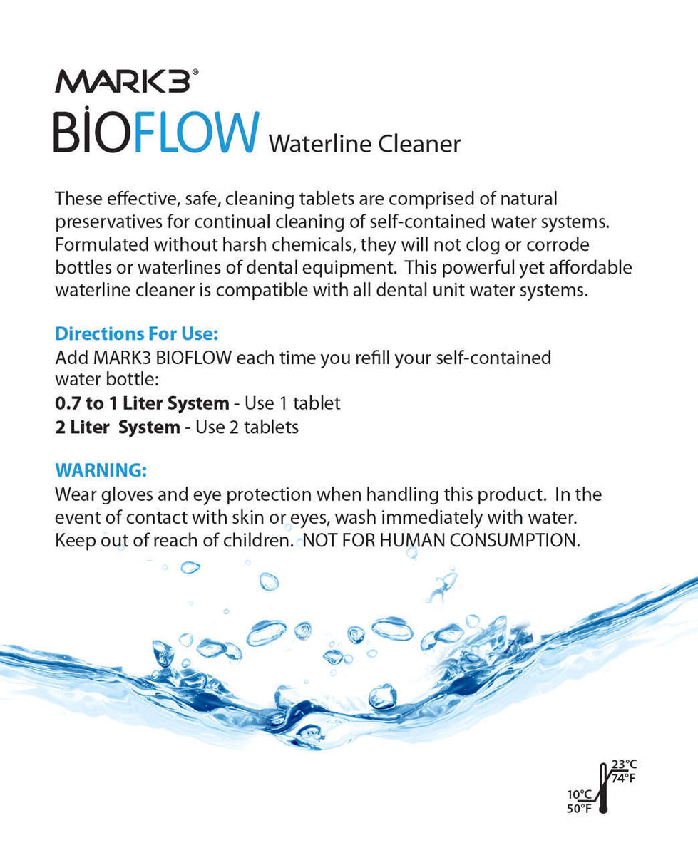 BioFlow Waterline Cleaner 60 Tablets/Bx #7680 – Class I Dental Supply