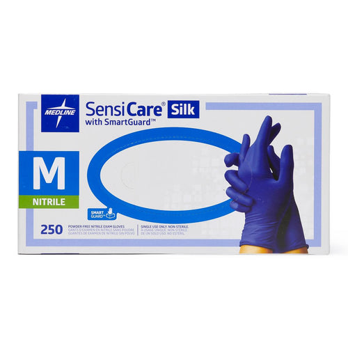 (Buy 5 Cases Mix&Match Get A $50 Visa Card) SensiCare Silk -Nitrile Powder Free Exam Gloves 250/Box 10/Case
