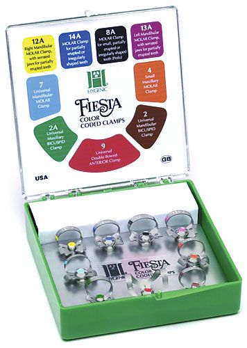 Hygenic Fiesta Colour Coded Wingless Clamp Kit  9/Pk #H02801