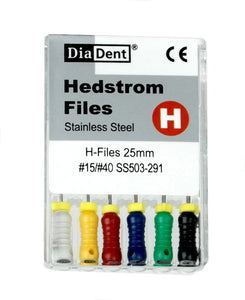 DiaDent Hedstrom H Files 21mm 6/Pk (H-Files)
