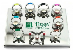 Hygenic Fiesta Color-Coded Rubber Dam Clamps Winged Set, #H09966