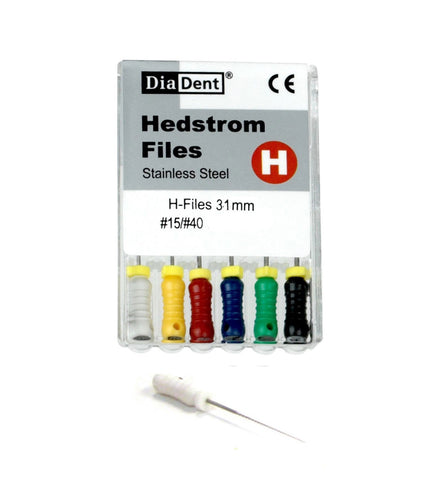 DiaDent Hedstrom H Files 31mm 6/Pk (H-Files)