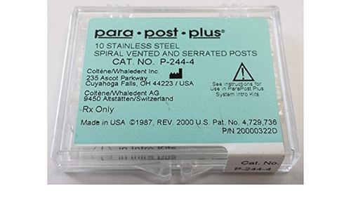 ParaPost Plus P244 Spiral Vented & Serrated Post SS 10/Pk