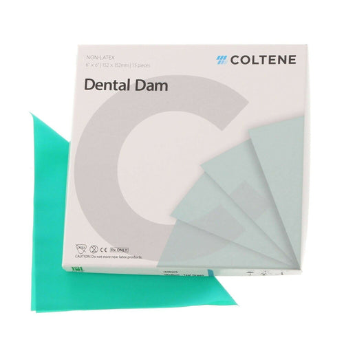 Coltene Non-Latex Dental Dam Medium Teal Green 15/Pk #H09105
