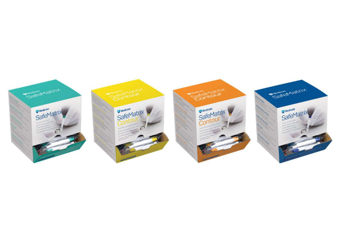 Single Use Matrix Bands (SafeMatrix) 50/Box -Medicom – Class I Dental ...