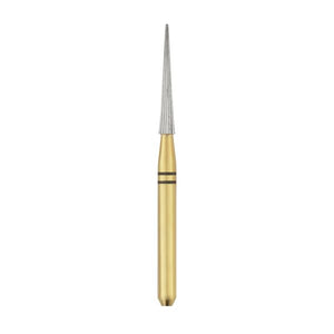 (Safe End) Composite Contour Finishing Gold Burs Carbides  Needle 20 Blades 10/Pk (SE3-SE4-SE6-SE8-SE9)