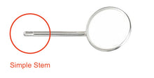 Load image into Gallery viewer, J&amp;J- Chrome Mouth Mirror Head Cone Socket -Simple Stem , 12/Box