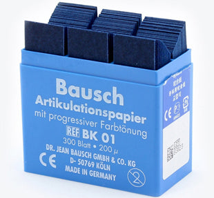 Bausch Articulating Paper Blue Thin  300 Strips #BK-01