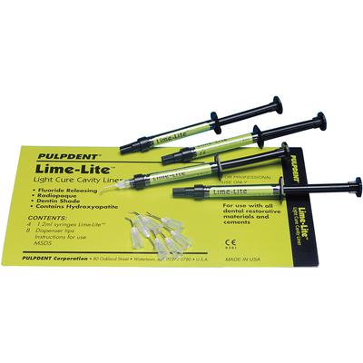 LimeLite Cavity Liner 4x1.2ml Syringes Kit -Pulpdent #LLE