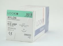 Load image into Gallery viewer, Look Black Nylon Sutures  Reverse Cutting,12/Box 918B-921B-925B
