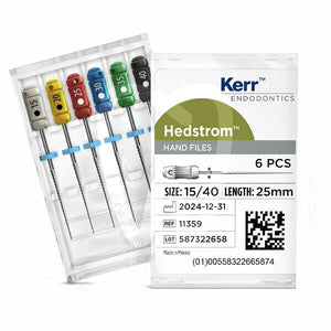 Kerr Hedstrom Hand Files Asst 15-40/45-80 25mm H-Files