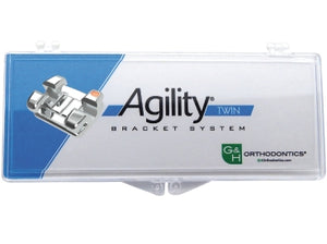 Agility Braces Brackets MBT or Roth  0.22" with Hooks 3's 4's 5's, Mesh Base Kit-G&H USA