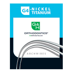 G4™ Nickel Titanium,  NITI Rectangular Wires Trueform Shape Bulk Pack 25/Box