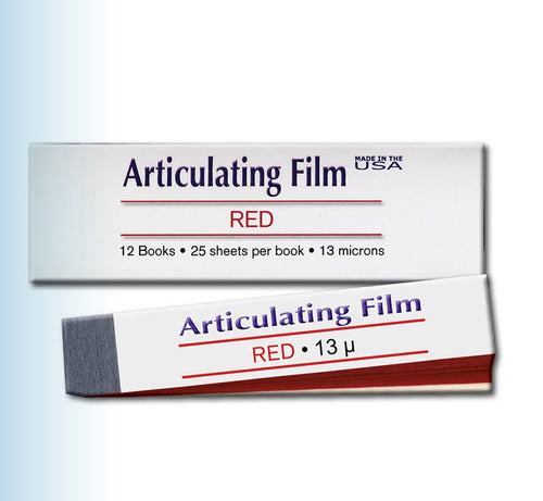Articulating Film Red/Black 25/pk 13Mic-USA