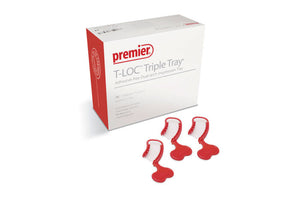 Premier T-LOC Triple Tray Adhesive Free Dual Arch Impression Trays  (TLOC)
