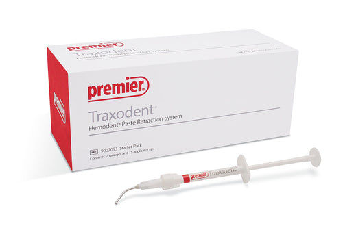 Traxodent Starter Pack Hemodent Retraction Paste 7x 0.75 Syringes+Tips