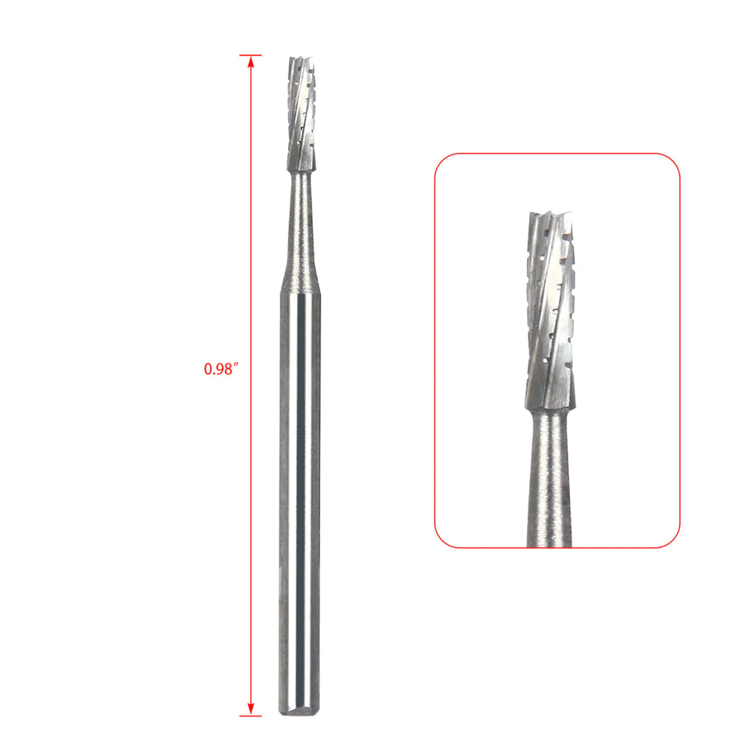 Carbide Burs FG Surgical Length OS557SL-OS558SL Straight Fissure Crosscut 25/pk