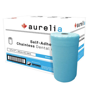 (Buy 5 Cases Get A $25 Visa Card) Aurelia, Self Adhesive Blue Bibs Chainless Bibs 500/Case #1000