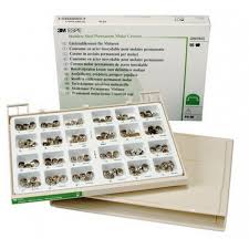 NI-Chro Stainless Steel Primary Crown Molars Kit,( ND96) Pedo Crown, 96/Box