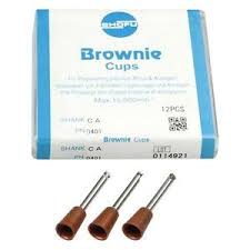 Brownie Mini Cups Polisher  12/PK-Shofu #0411-#0401