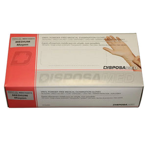 Vinyl Powder Free Medical Examination Gloves 100/Pk