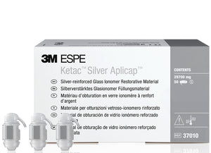 Ketac Silver Aplicap Silver Glass Ionomer,Self-Cure, Capsule Refill, 50/Pk #37010