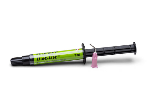 Lime-Lite Enhanced Light Cure Cavity Liner Syringe, 3.ml Syringe+20 Tips (LimeLite) LLE3