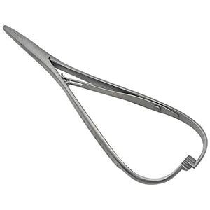 Mathieu N/H 4 3/4" Delicate Tips Needle Holder & Elastic Placing 25-7680