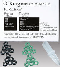 Load image into Gallery viewer, O-Ring for Cavitron Ultrasonic Scaler Insert Replacement Kit  OR-002 , Green -12/Pk