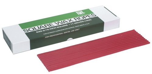 Hygenic, Utility Wax Square Ropes Red 44/Box, #H00819