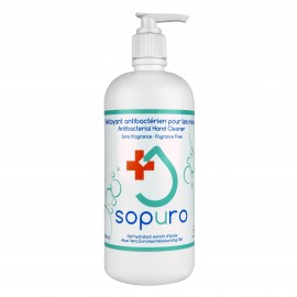 SOPURO Hand Sanitizer 500ml , Unscented Gel 70% Alcohol