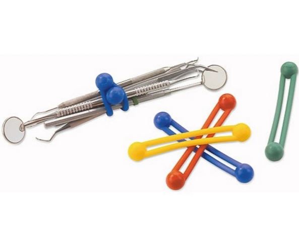 Dental Instruments Sterilization Silicone Ties (Pro Ties)Wrappers Bundling System 6Pcs/Bag